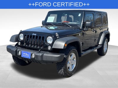 2017 Jeep Wrangler Unlimited Sport Blue Certified 4WD Near Milwaukee WI