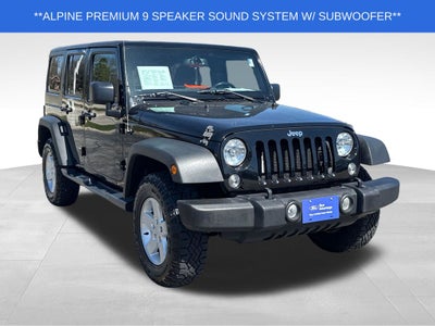 2017 Jeep Wrangler Unlimited Sport Blue Certified 4WD Near Milwaukee WI