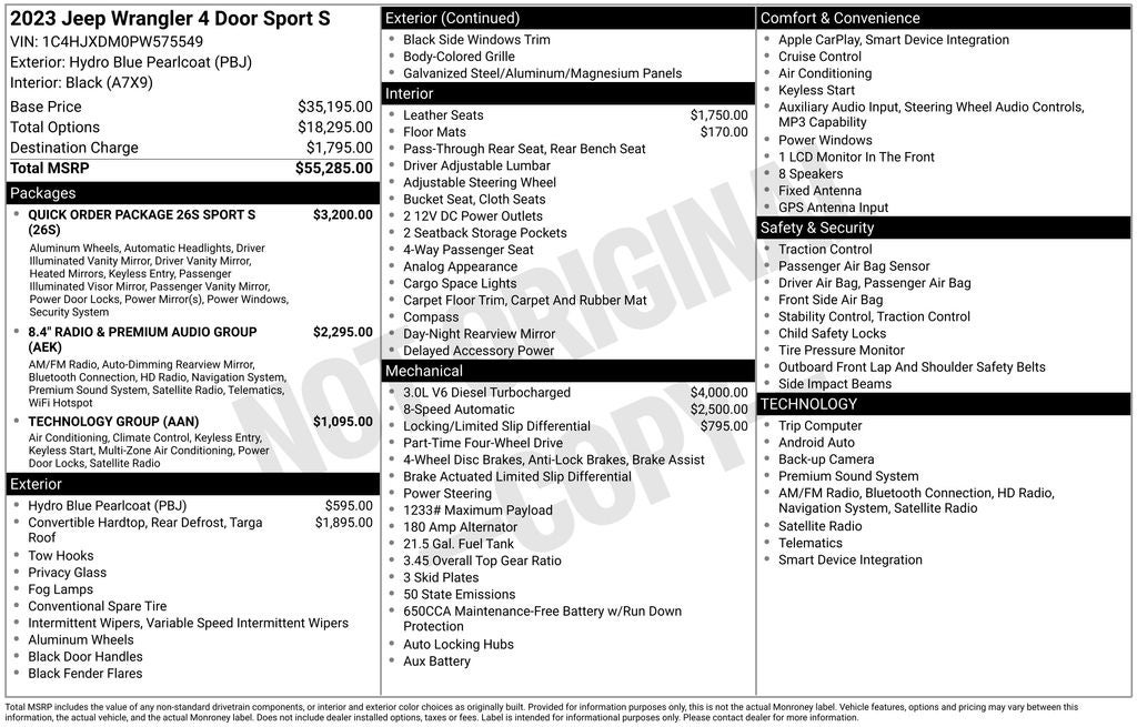 2023 Jeep Wrangler Sport S Blue Certified 4WD Near Milwaukee WI