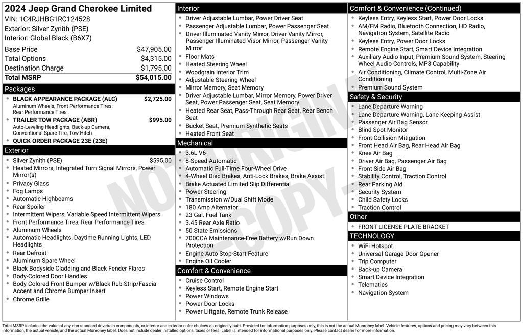 2024 Jeep Grand Cherokee Limited Blue Certified 4WD Near Milwaukee WI