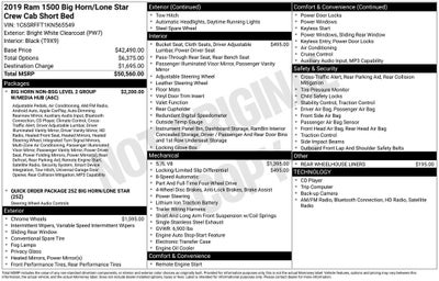 2019 RAM 1500 Big Horn/Lone Star Blue Certified 4WD Near Milwaukee WI