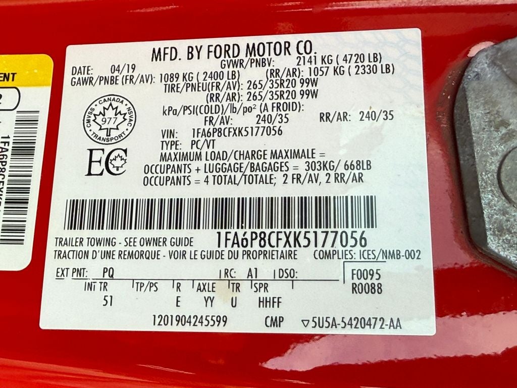 2019 Ford Mustang GT Premium Blue Certified Near Milwaukee WI