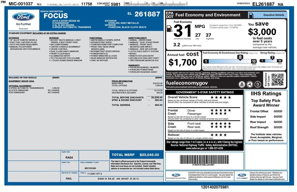2014 Ford Focus SE Near Milwaukee WI