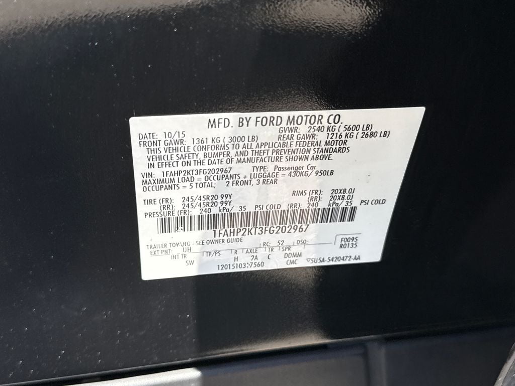 2015 Ford Taurus SHO AWD Near Milwaukee WI