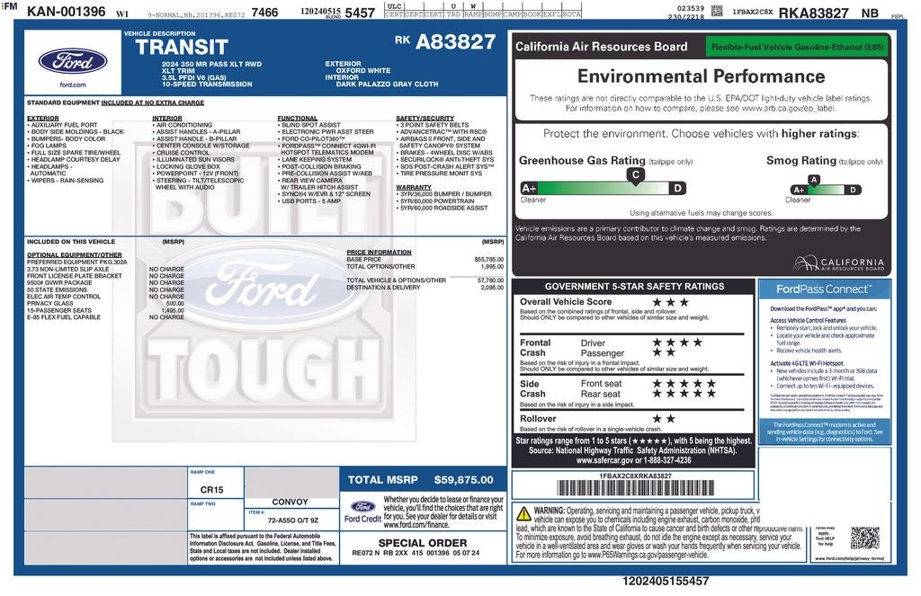 2024 Ford Transit-350 XLT Certified Near Milwaukee WI