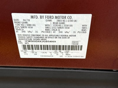2018 Ford Explorer XLT FORD BLUE CERTIFIED