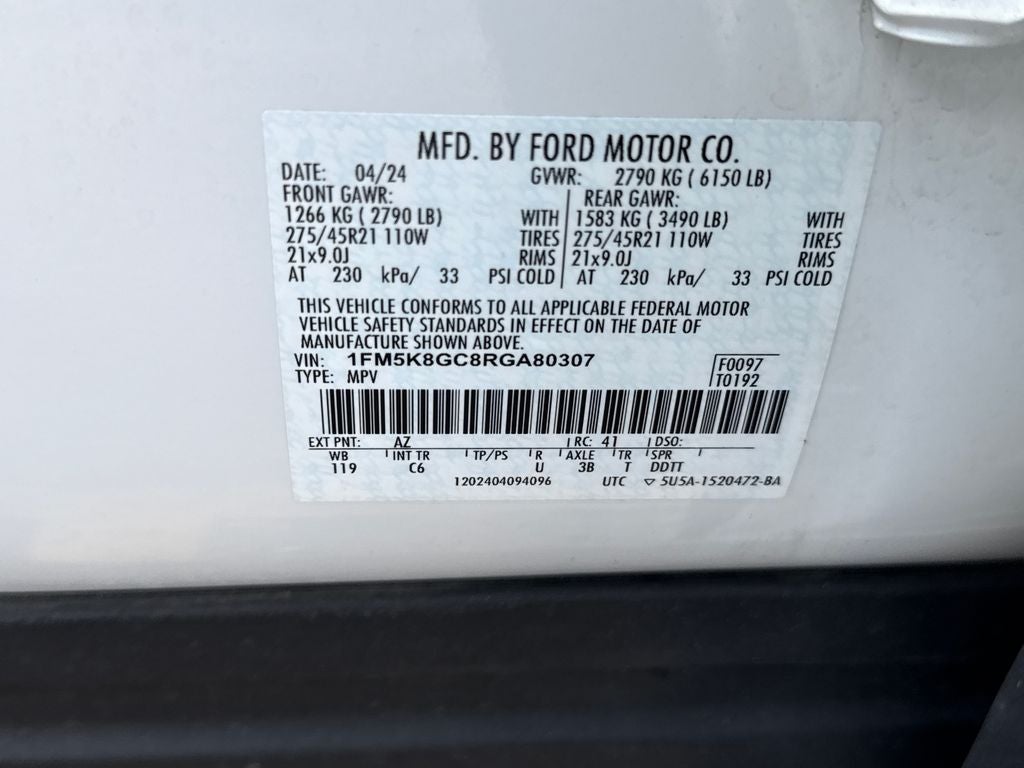 2024 Ford Explorer ST FORD GOLD CERTIFIED
