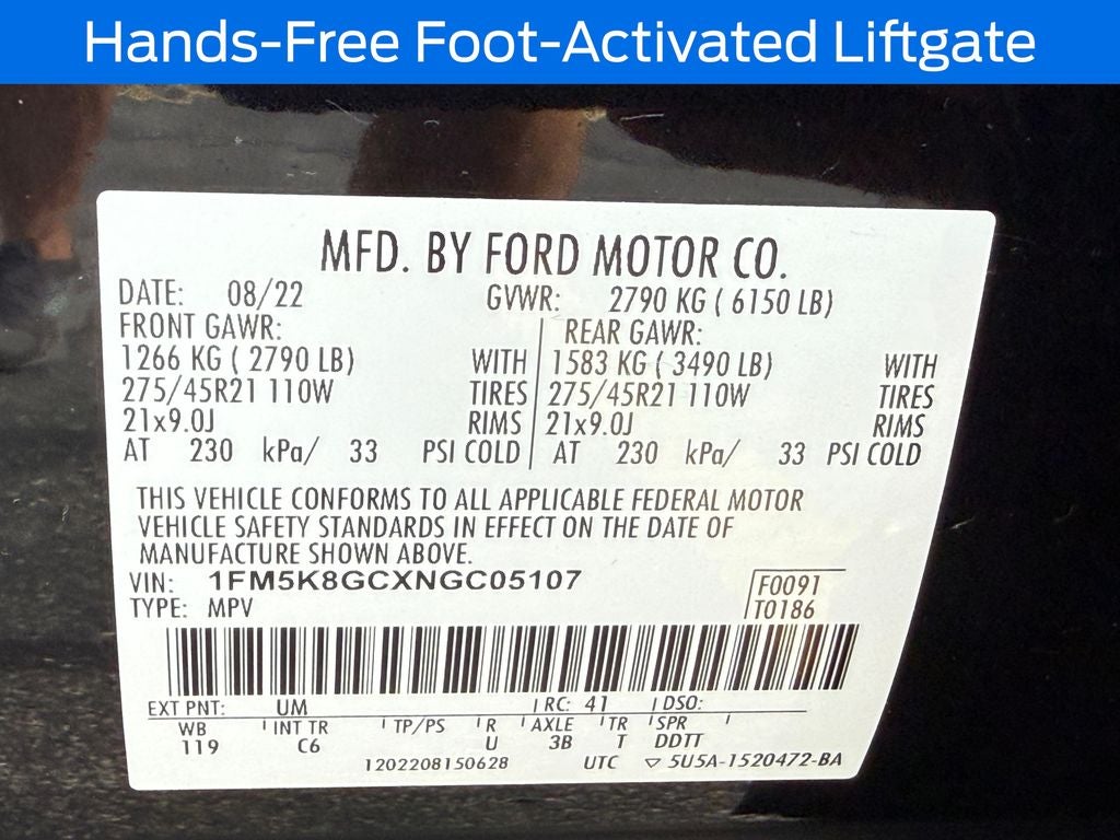2022 Ford Explorer ST FORD BLUE CERTIFIED