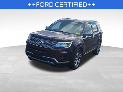 2018 Ford Explorer Platinum FORD BLUE CERTIFIED