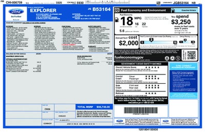 2018 Ford Explorer Platinum FORD BLUE CERTIFIED