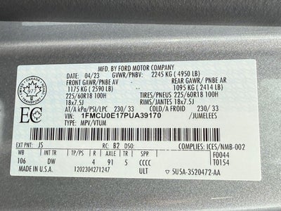 2023 Ford Escape Plug-In Hybrid Base Certified Near Milwaukee WI