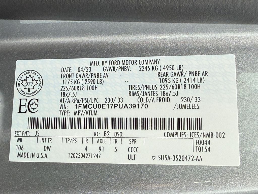 2023 Ford Escape Plug-In Hybrid Base Certified Near Milwaukee WI