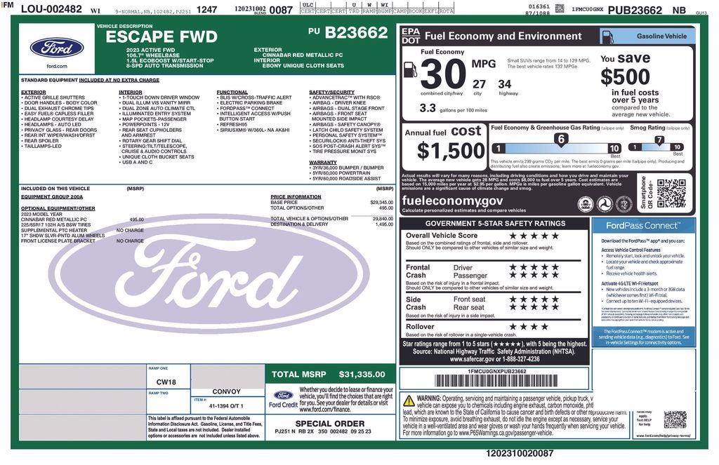 2023 Ford Escape Active Certified Near Milwaukee WI
