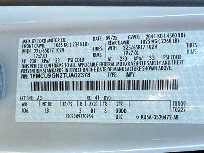 2026 Ford Escape Active