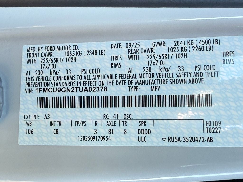 2026 Ford Escape Active