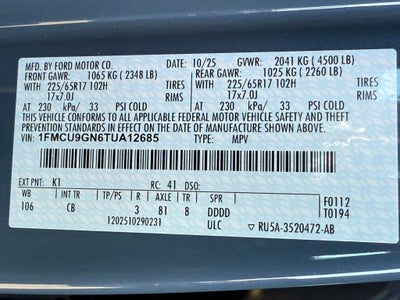 2026 Ford Escape Active