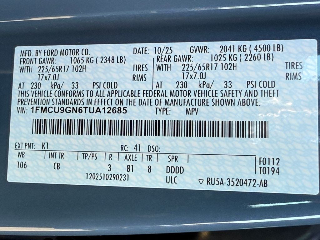 2026 Ford Escape Active