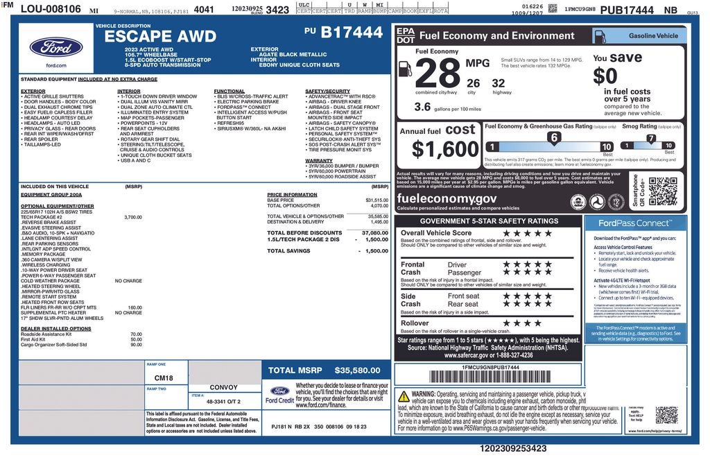 2023 Ford Escape Active Certified AWD Near Milwaukee WI