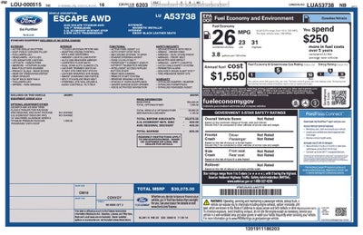 2020 Ford Escape Titanium Blue Certified AWD Near Milwaukee WI