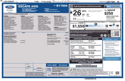 2020 Ford Escape Titanium FORD BLUE CERTIFIED