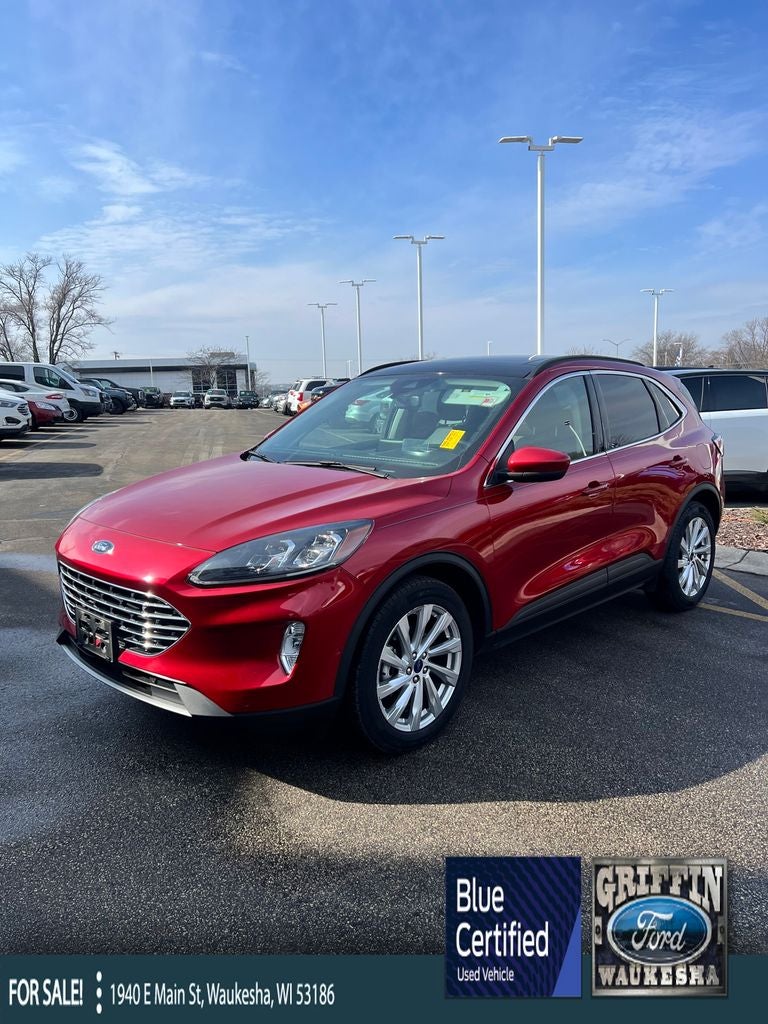 2021 Ford Escape Titanium Blue Certified AWD Near Milwaukee WI