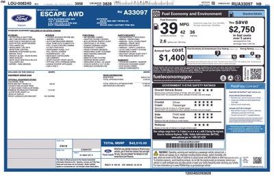 2024 Ford Escape Hybrid Platinum FORD GOLD CERTIFIED