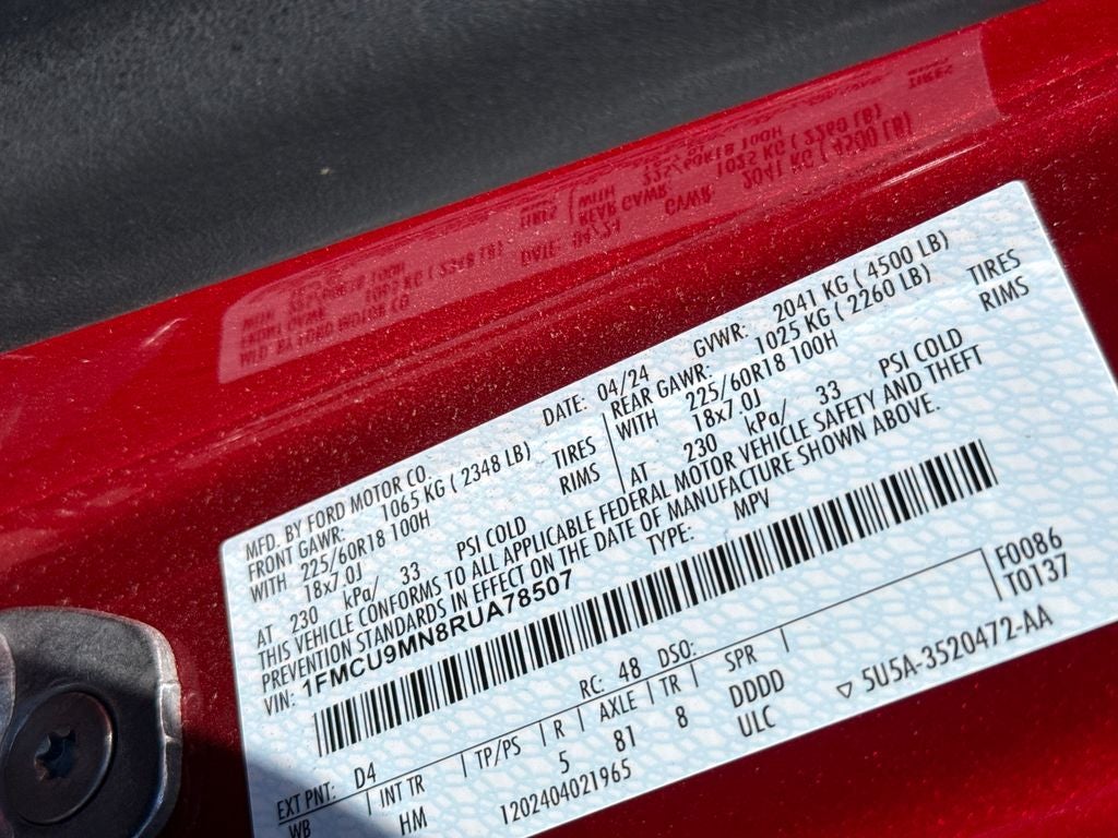 2024 Ford Escape ST-Line Certification AWD Near Milwaukee WI