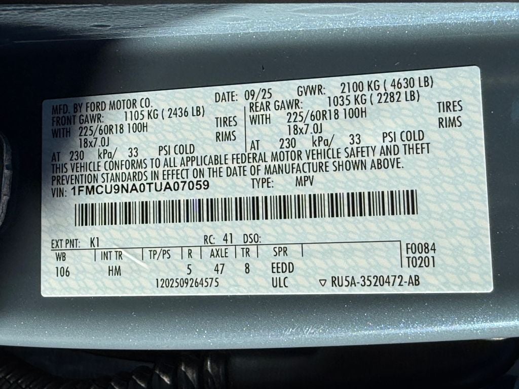 2026 Ford Escape ST-Line Select