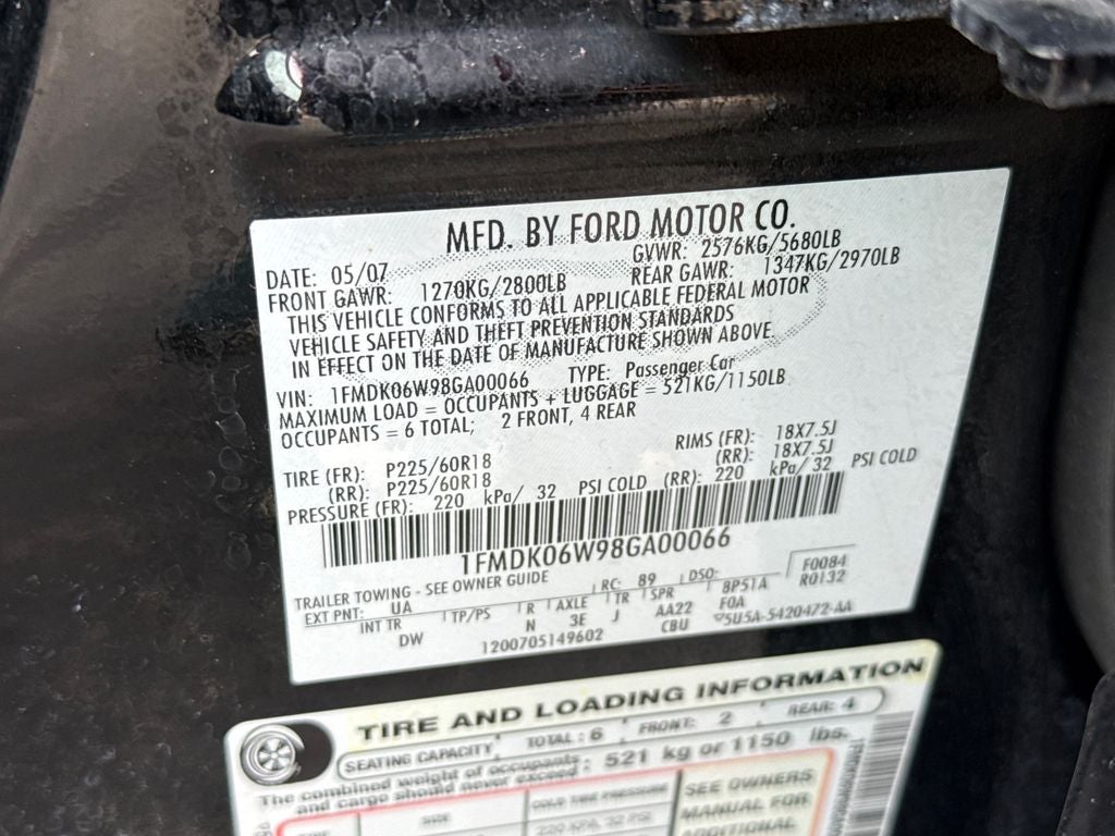 2008 Ford Taurus X Limited