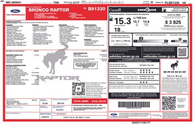 2023 Ford Bronco Raptor Certified 4WD Near Milwaukee WI