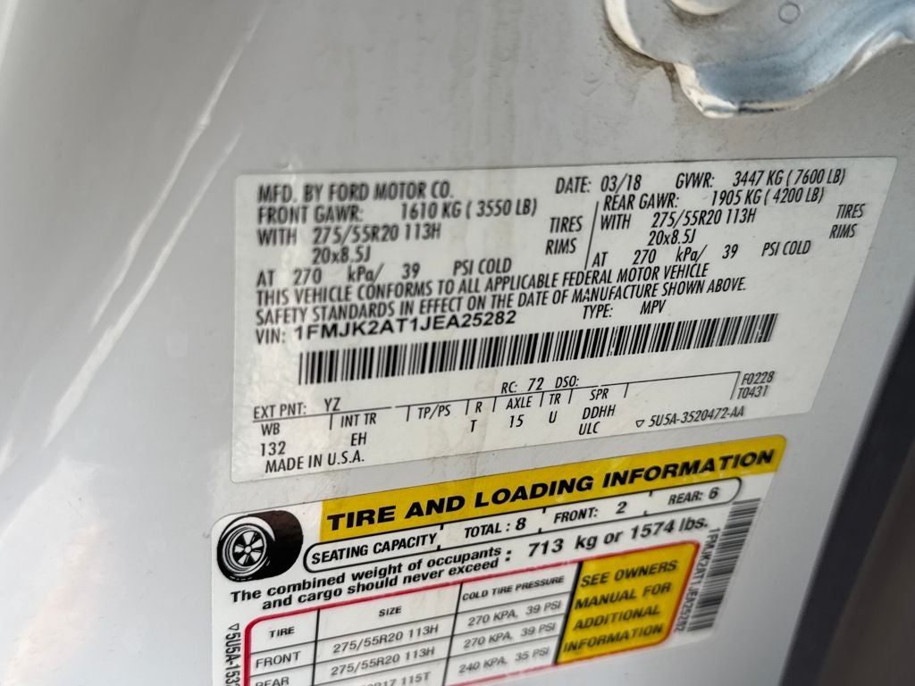 2018 Ford Expedition Max Limited Blue Certified 4WD Near Milwaukee WI