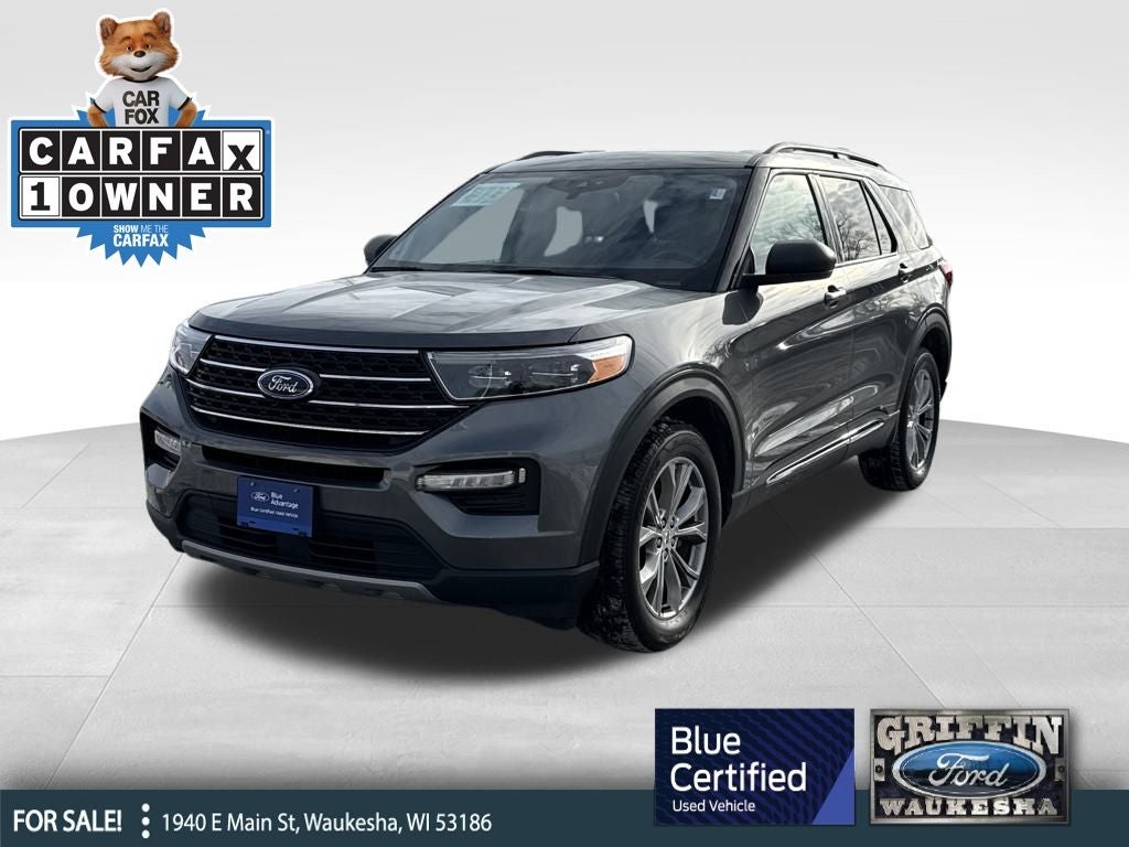 2022 Ford Explorer XLT Blue Certified 4WD Near Milwaukee WI
