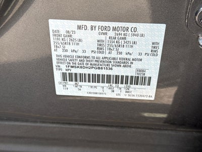 2023 Ford Explorer XLT FORD GOLD CERTIFIED