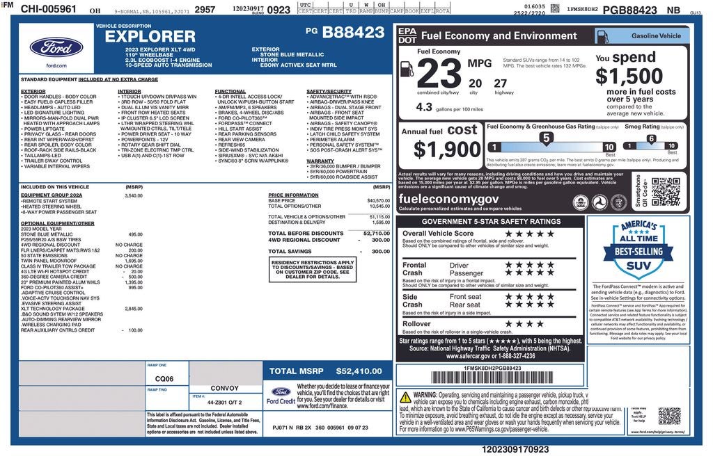 2023 Ford Explorer XLT Certified 4WD Near Milwaukee WI