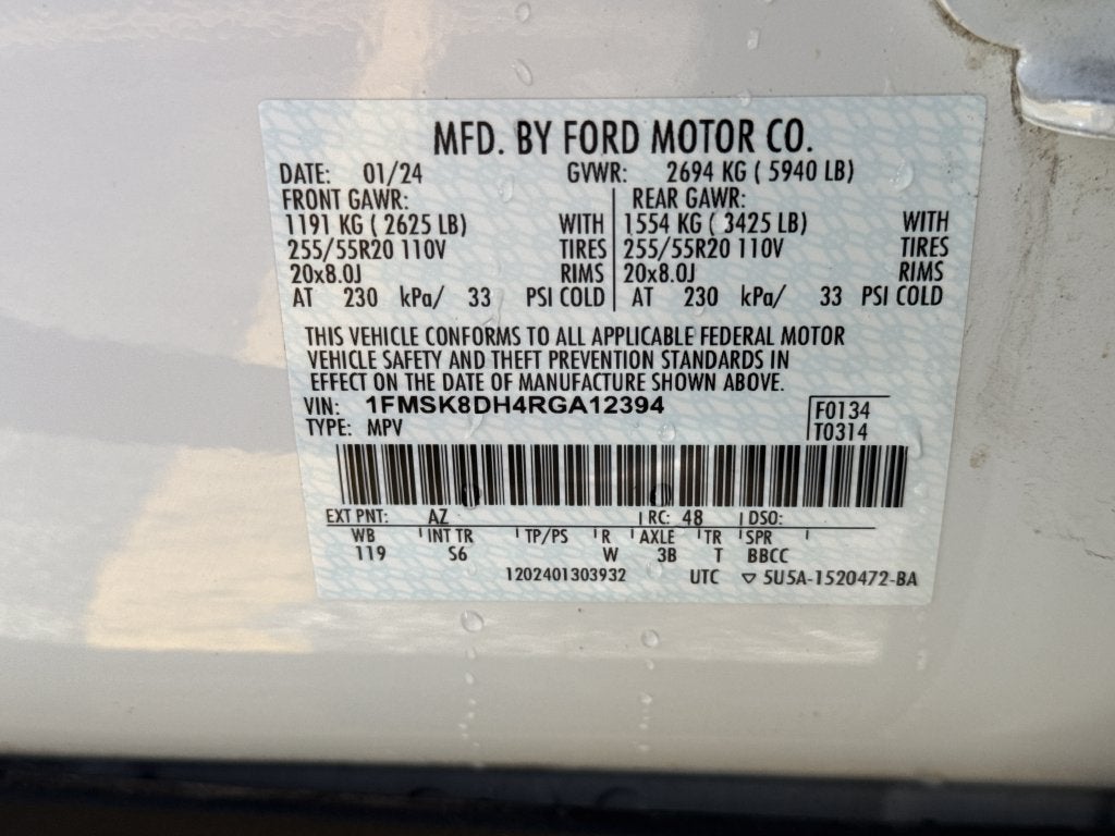 2024 Ford Explorer XLT FORD GOLD CERTIFIED