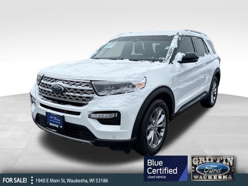 2021 Ford Explorer Limited Blue Certified 4WD Near Milwaukee WI