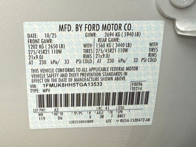 2026 Ford Explorer Platinum