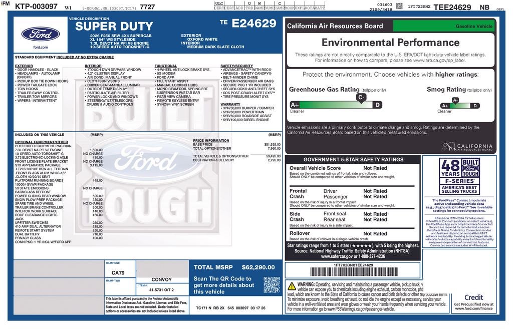 2026 Ford F-250SD XL