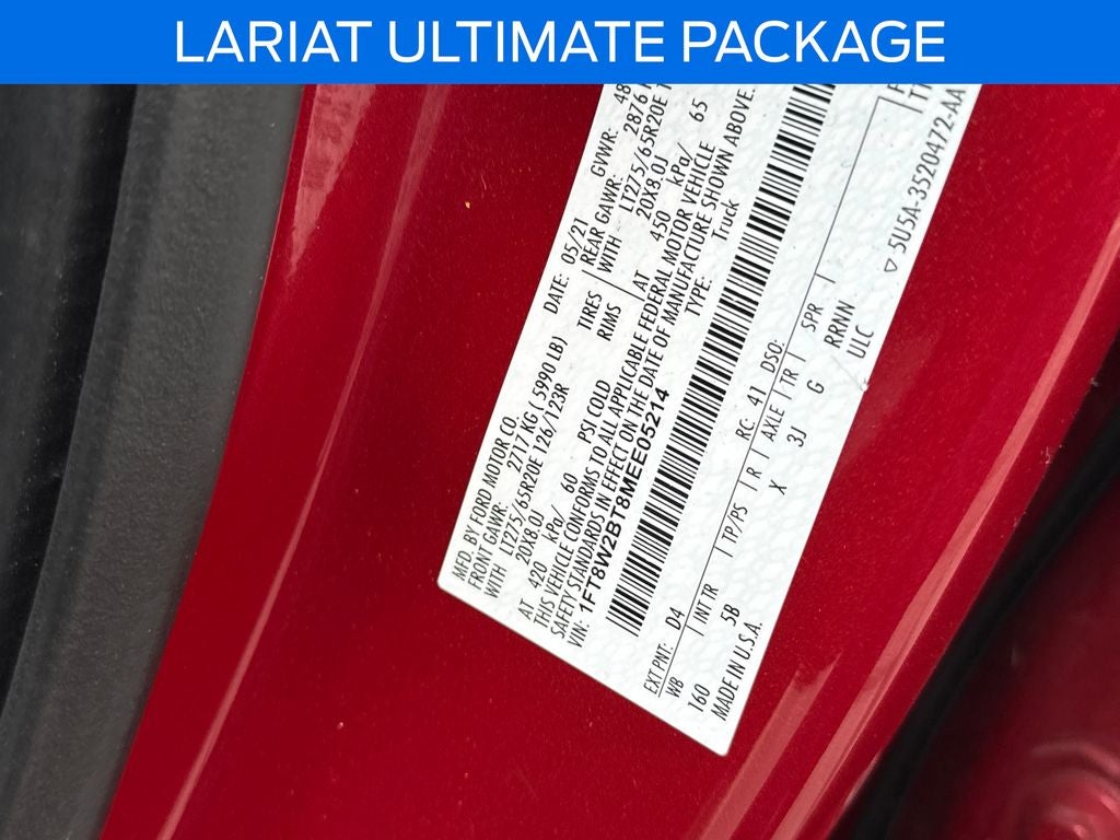 2021 Ford F-250SD Lariat FORD BLUE CERTIFIED