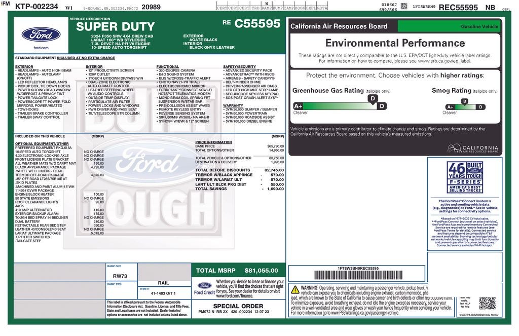 2024 Ford F-350SD Lariat Blue Certified 4WD Near Milwaukee WI