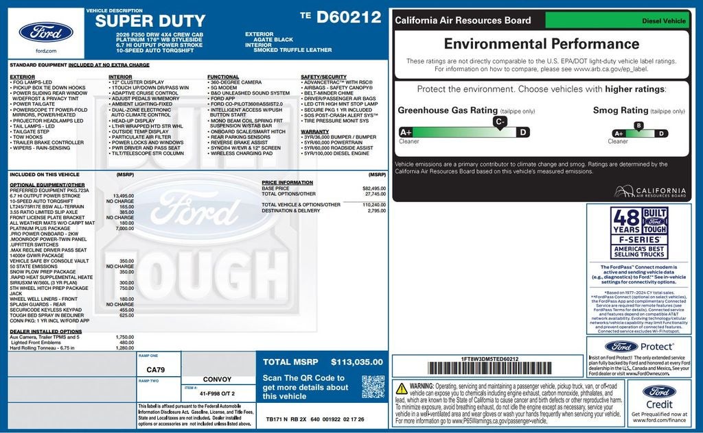 2026 Ford F-350SD Platinum DRW