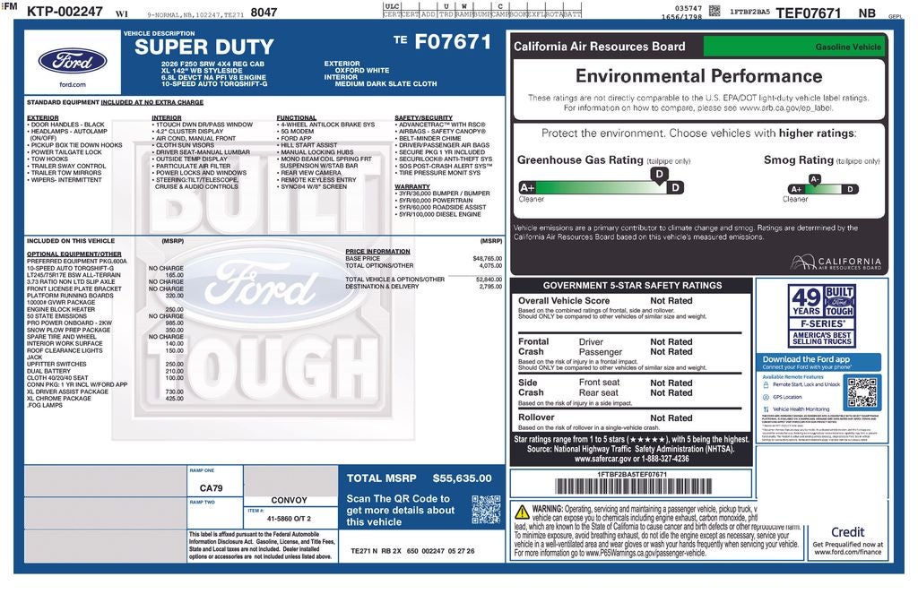 2026 Ford F-250SD XL