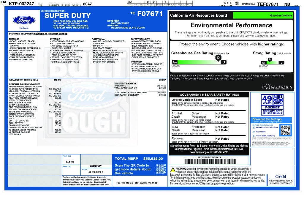 2026 Ford F-250SD XL