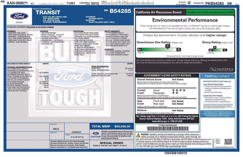 2023 Ford Transit-250 Base Certified AWD Near Milwaukee WI