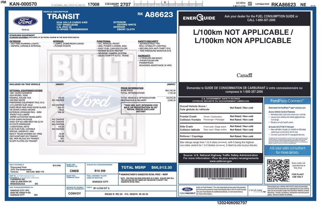 2024 Ford Transit-250 Base Certified AWD Near Milwaukee WI