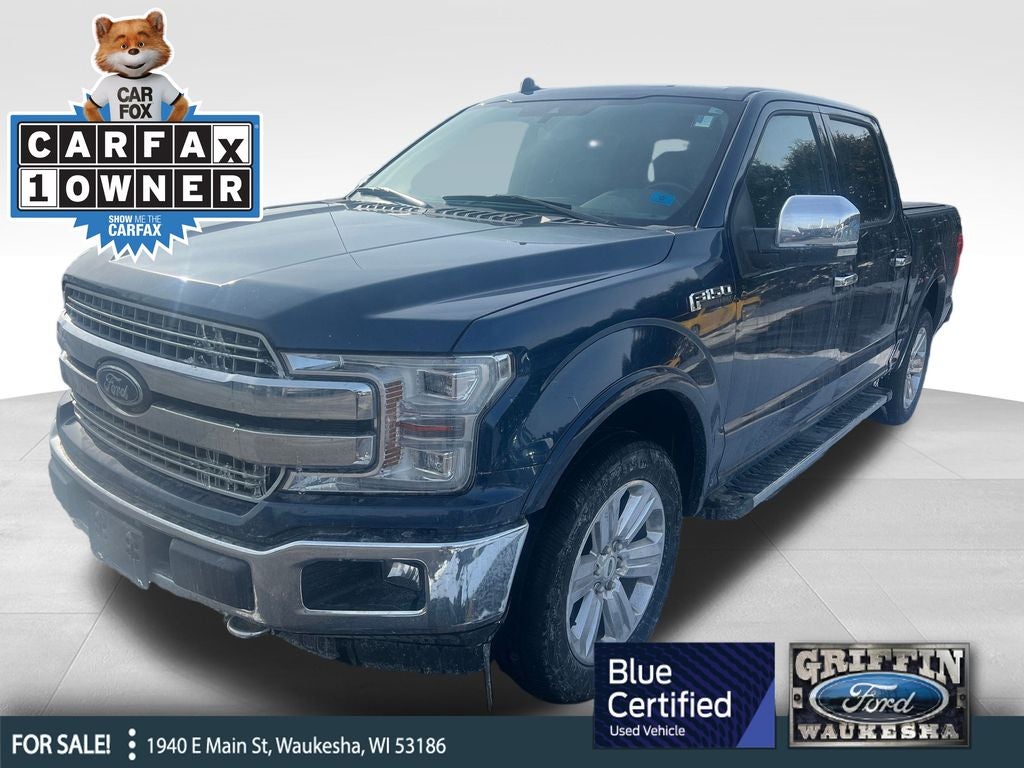 2020 Ford F-150 Lariat Blue Certified 4WD Near Milwaukee WI