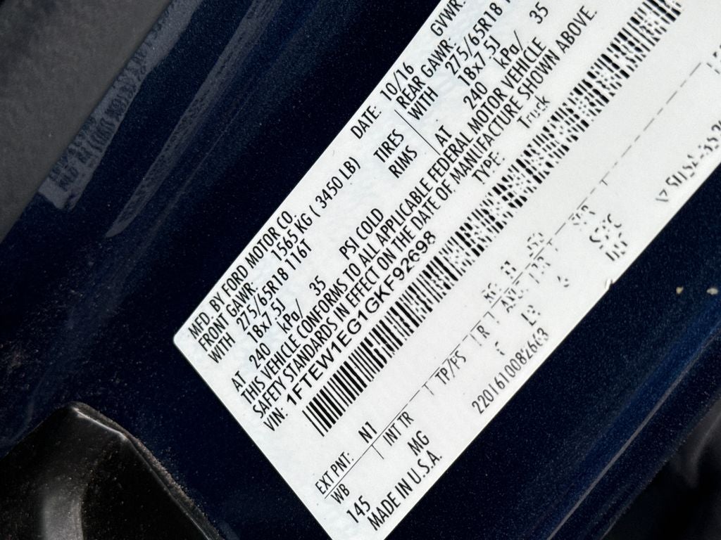 2016 Ford F-150 XLT