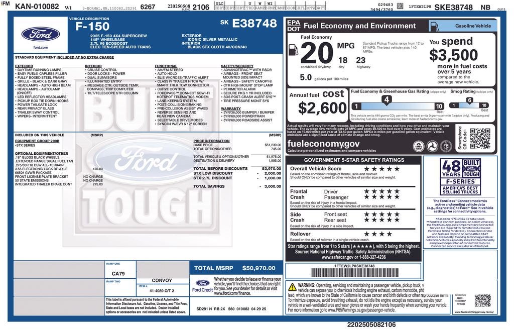 2025 Ford F-150 STX FORD GOLD CERTIFIED