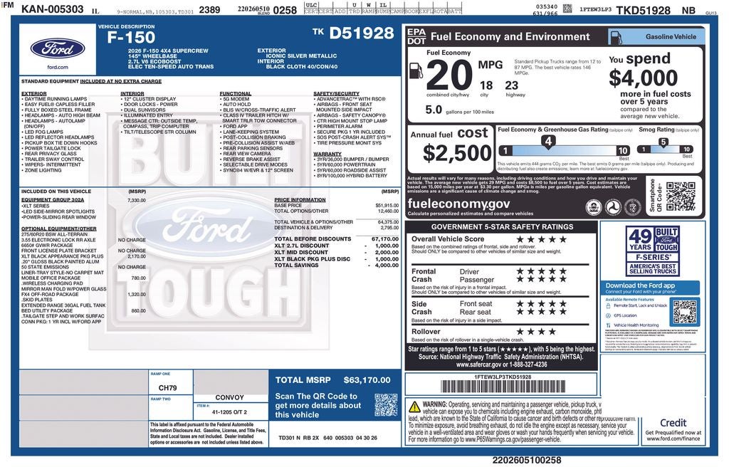 2026 Ford F-150 XLT