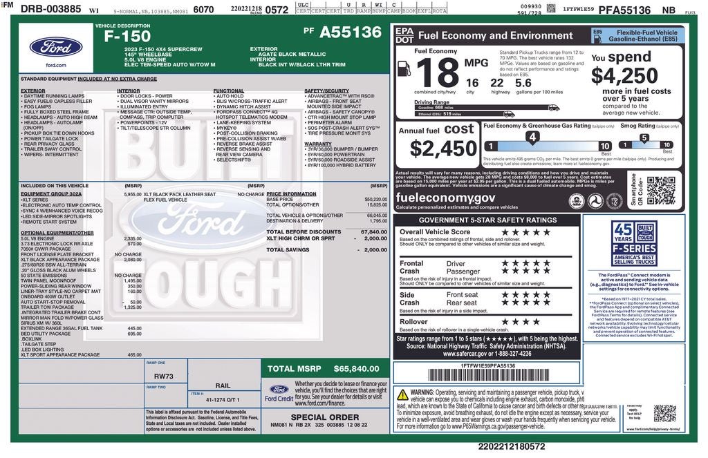 2023 Ford F-150 XLT Certified 4WD Near Milwaukee WI